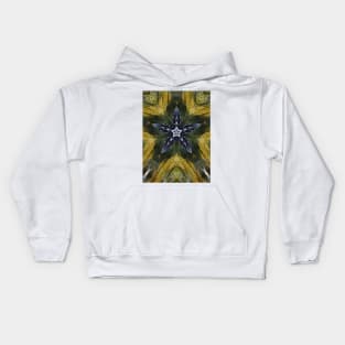 Unique Kaleidoscope of Alligator in a Pond Kids Hoodie